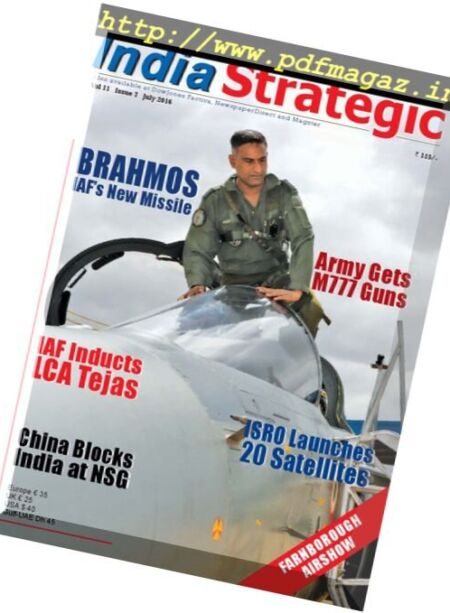 India Strategic – July 2016 Cover