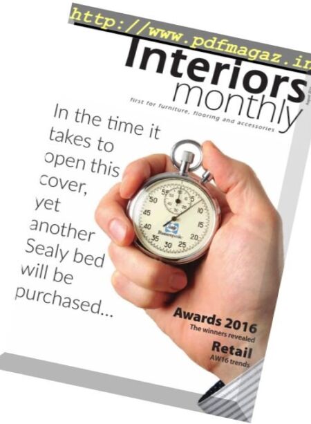 Interiors Monthly – August 2016 Cover