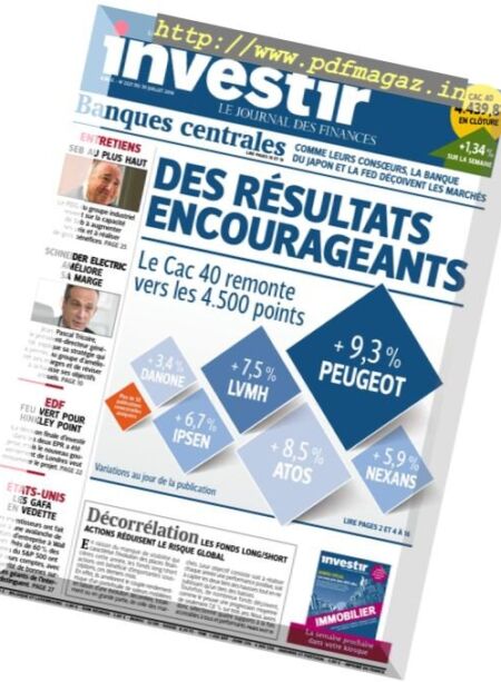 investir – 30 Juillet 2016 Cover