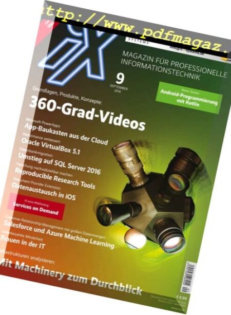 IX – N 09, September 2016 Cover