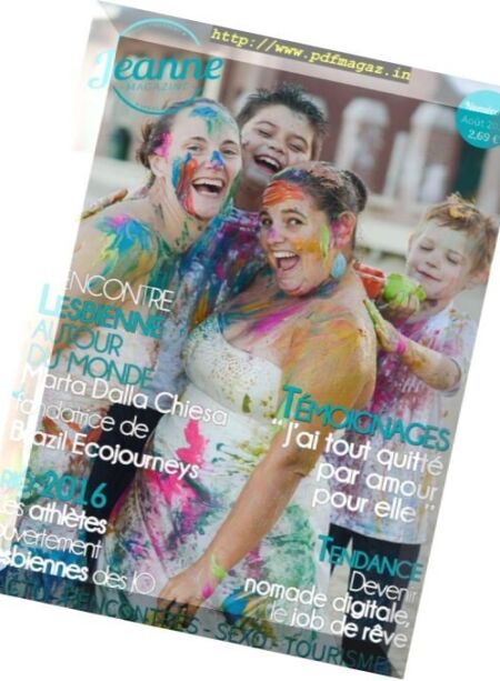 Jeanne Magazine – Aout 2016 Cover