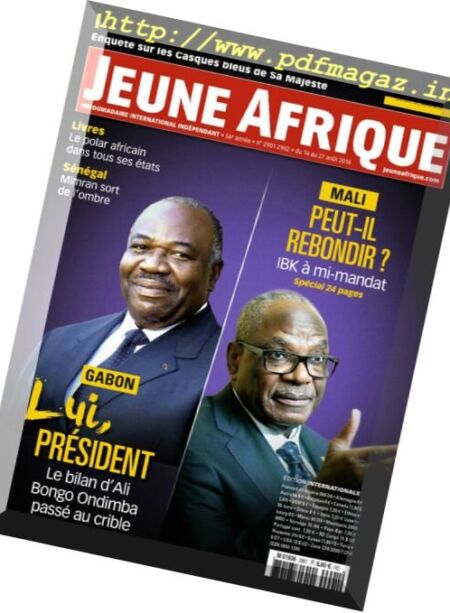 Jeune Afrique – 14 au 27 Aout 2016 Cover