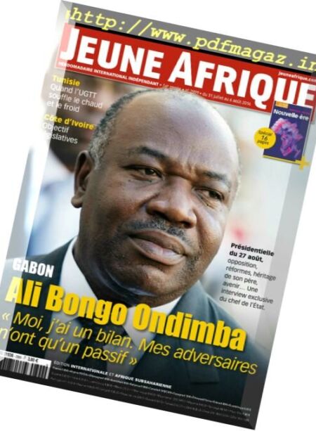 Jeune Afrique – 31 Juillet au 6 Aout 2016 Cover