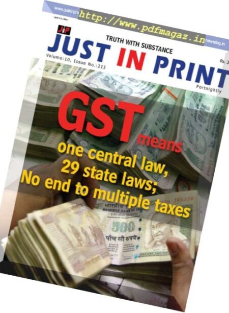 Justinprint – 1-15 August 2016 Cover