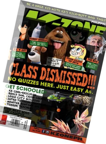 K-Zone Philippines – August 2016 Cover