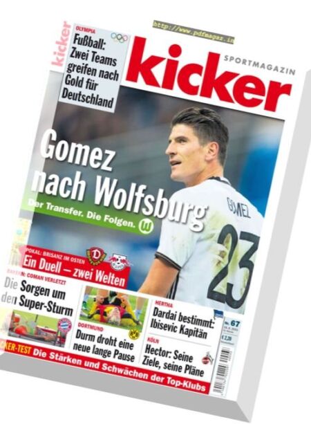kicker – Nr.67, 18 August 2016 Cover