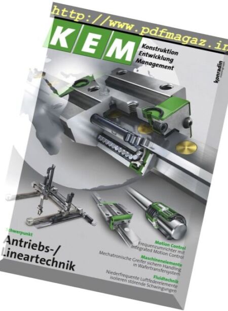 Konstruktion Entwicklung Management – Nr.7-8, 2016 Cover