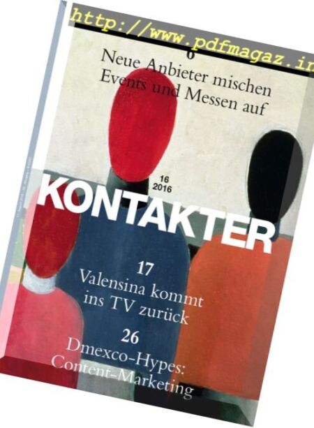 Kontakter – Nr.16, 2016 Cover