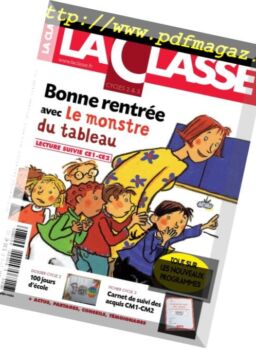 La Classe – Aout-Septembre 2016