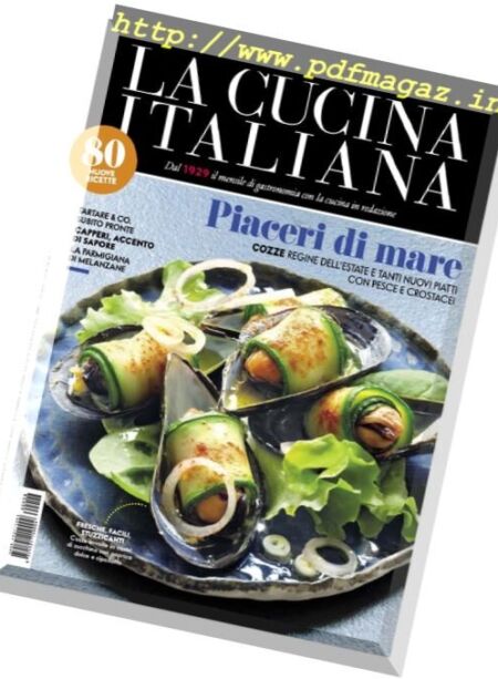 La Cucina Italiana – Agosto 2016 Cover