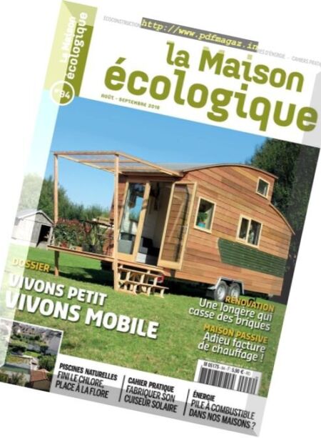 La maison ecologique – Aout-Septembre 2016 Cover