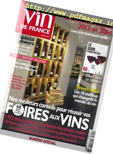 La Revue du Vin de France – Septembre 2016 Cover