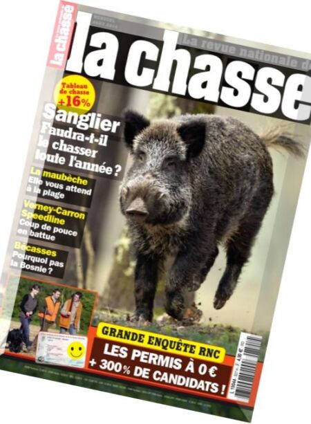 La Revue Nationale de la Chasse – Aout 2016 Cover