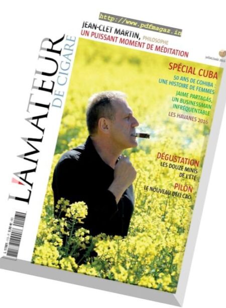 L’Amateur de Cigare – Juillet-Aout 2016 Cover