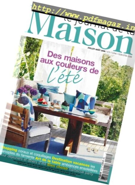 Le Journal de la Maison – Juillet-Aout 2008 Cover