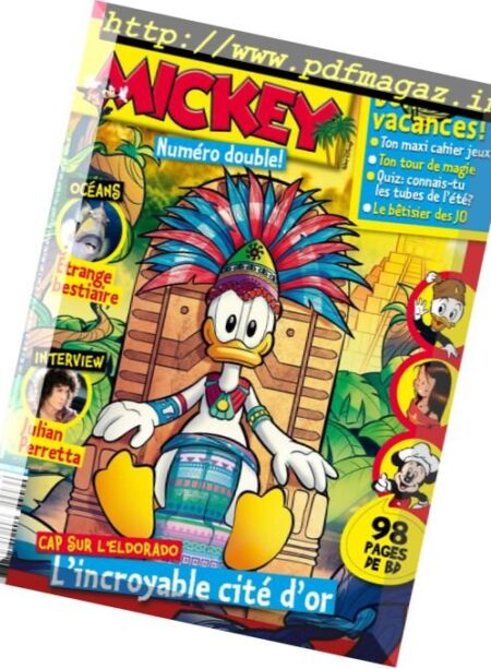 Le Journal de Mickey – 24 Aout 2016 Cover