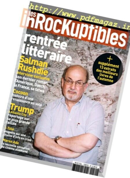 Les Inrockuptibles – 17 au 23 Aout 2016 Cover