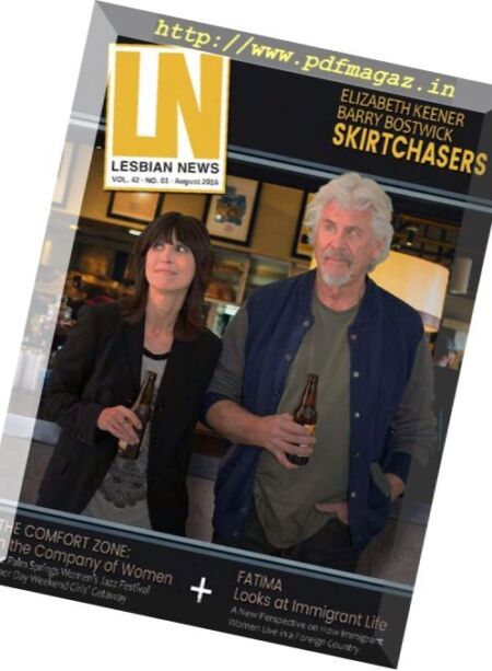 Lesbian News Magazine – August 2016 Cover
