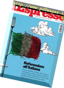 L’Espresso – 11 Agosto 2016