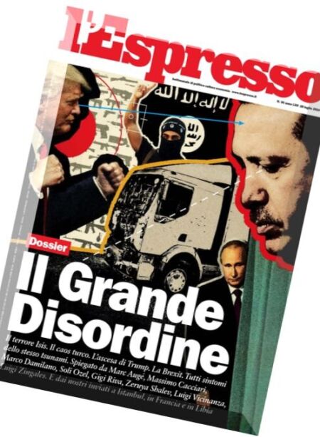L’Espresso – 28 Luglio 2016 Cover