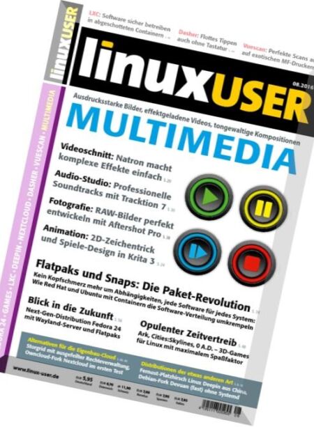 LinuxUser – August 2016 Cover
