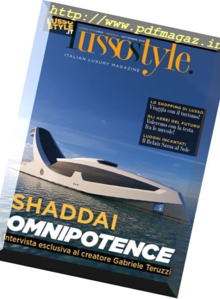 Lusso Style – Settembre 2016 Cover