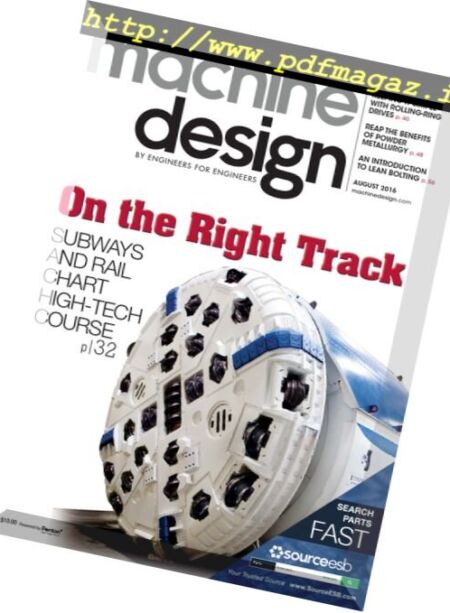 Machine Design – August 2016 Cover