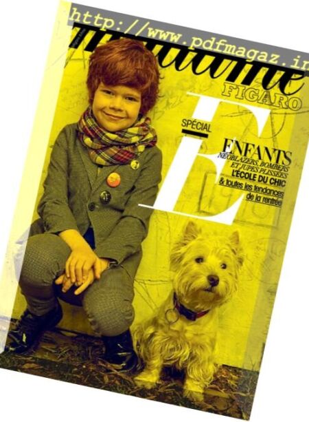 Madame Figaro – 12 Aout 2016 Cover