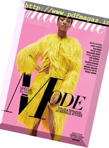 Madame Figaro – 26 Aout 2016 Cover
