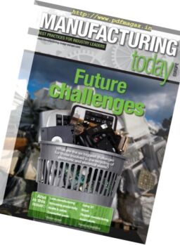 Manufacturing Today Europe – August 2016