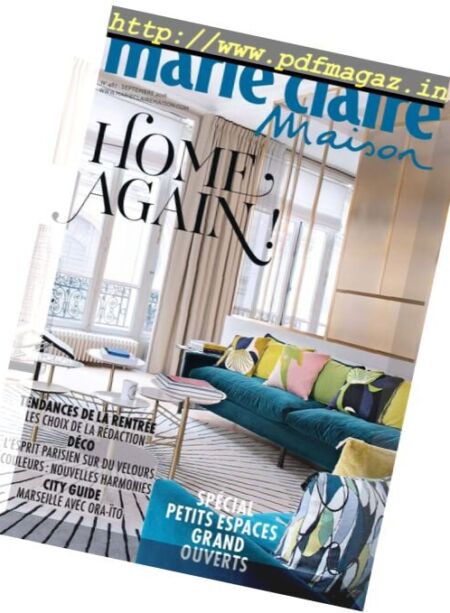 Marie Claire Maison France – Septembre 2016 Cover