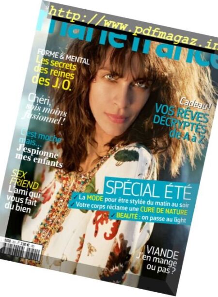 Marie France – Septembre 2016 Cover