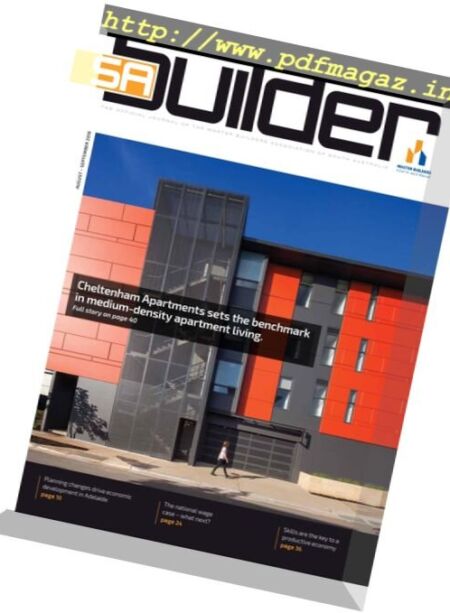 Master Builders South Australia – August-September 2016 Cover