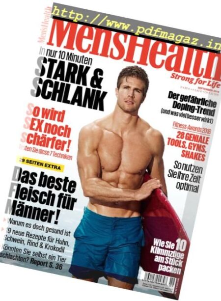 Men’s Health Germany – September 2016 Cover
