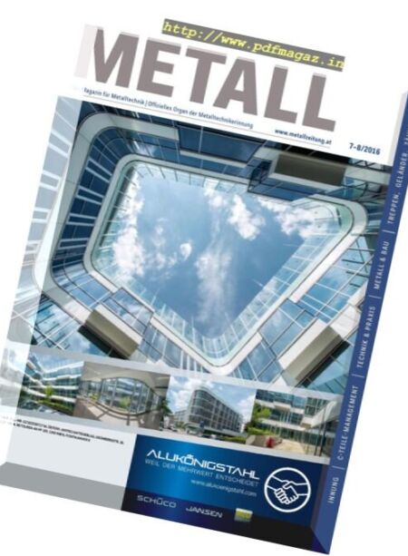Metall – Juli-August 2016 Cover