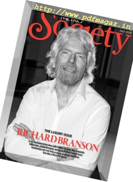 Metro Society – July 2016 Cover