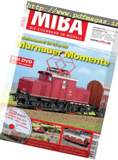 MIBA – September 2016 Cover