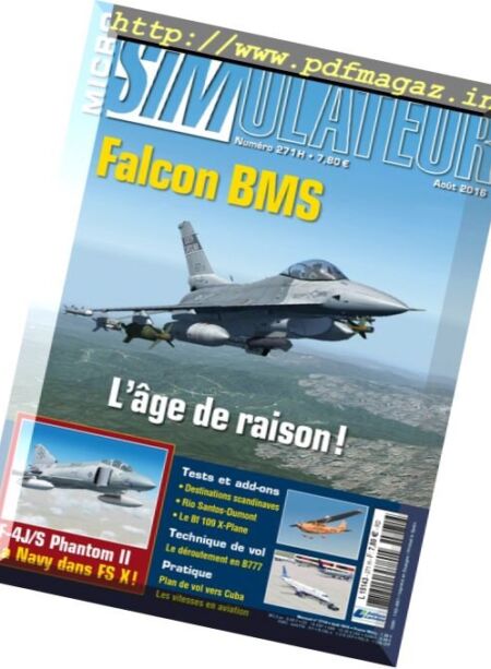 Micro Simulateur – Aout 2016 Cover