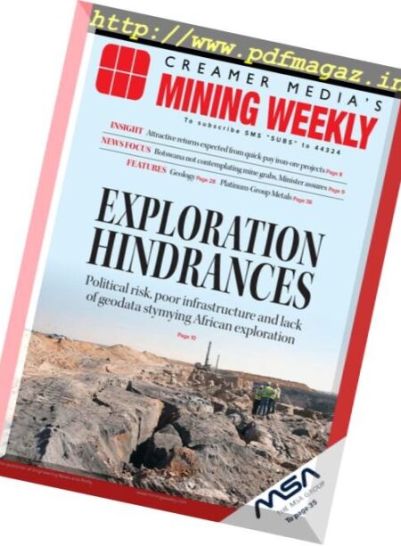 Mining Weekly – 19 August 2016 Cover