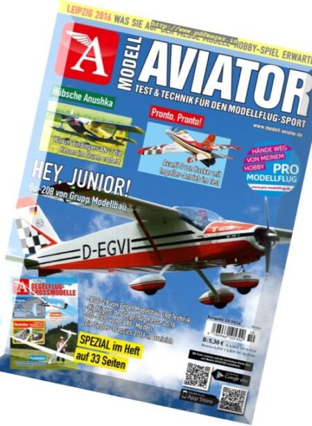 Modell Aviator – Oktober 2016 Cover