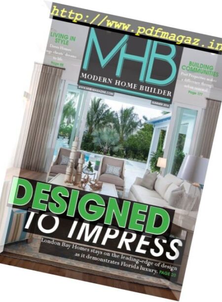 Modern Home Builder – Summer 2016 Cover
