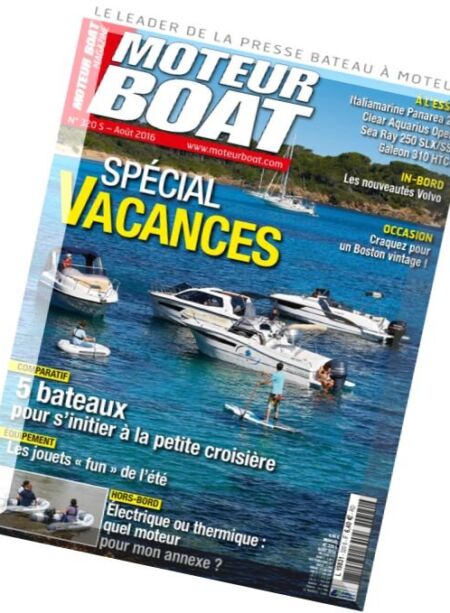 Moteur Boat Magazine – Aout 2016 Cover