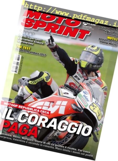 Moto Sprint – 23 Agosto 2016 Cover