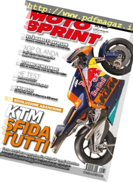 Moto Sprint – 30 Agosto 2016 Cover