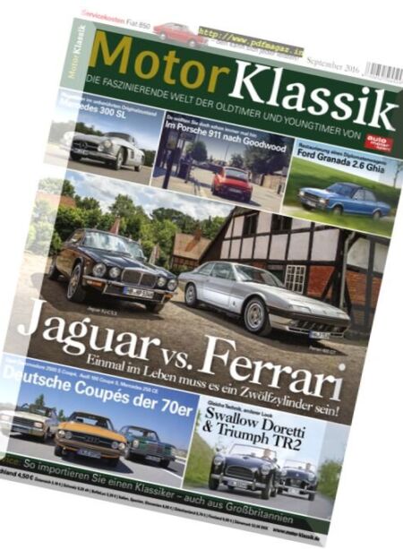 Motor Klassik – September 2016 Cover