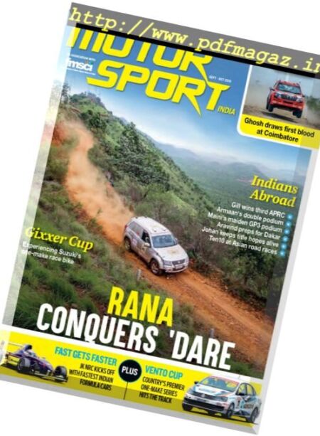 Motor Sport India – September 2016 Cover