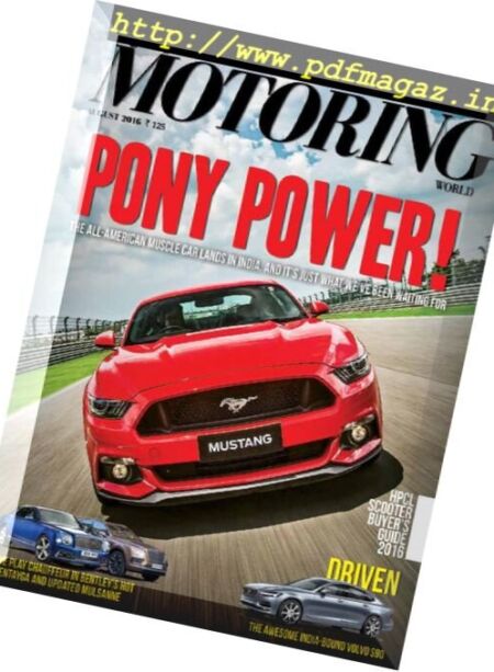 Motoring World – August 2016 Cover