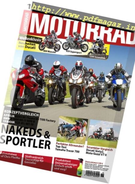 Motorrad Magazin – N 18, 19 August 2016 Cover