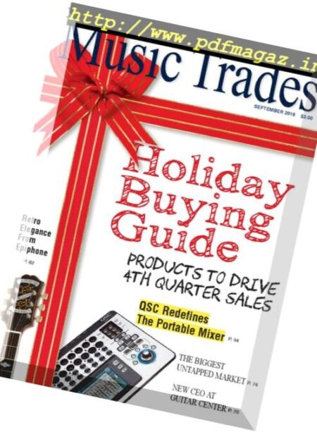 Music Trades – September 2016 Cover