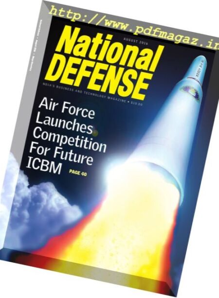 National Defense – August 2016 Cover